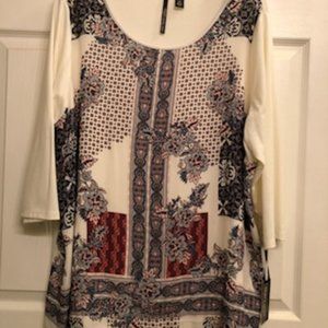 Women's Multi-Pattern Blouse, NWT